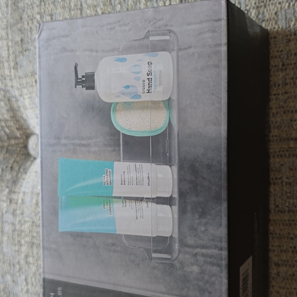 BATHROOM BATH CADDY EASY STORAGE FOR SOAPS, TOOTHPASTE, AND MORE - Picture 2 of 6